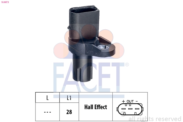 Sensor, crankshaft pulse Made in Italy - OE Equivalent 9.0473