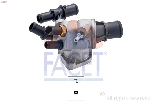 Thermostat, coolant Made in Italy - OE Equivalent 7.8571