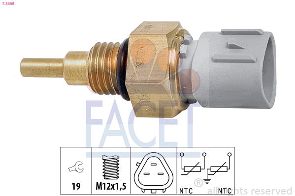 Sensor, coolant temperature Made in Italy - OE Equivalent 7.3368