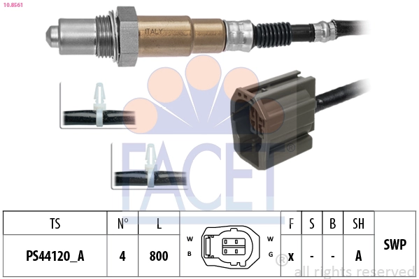 Oxygen Sensor Made in Italy - OE Equivalent 10.8561