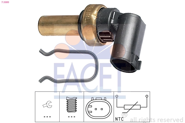 Sensor, oil temperature Made in Italy - OE Equivalent 7.3300