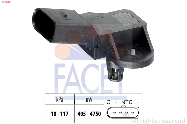 Air Pressure Sensor, altitude adaption Made in Italy - OE Equivalent 10.3090