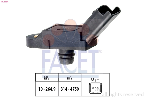 Air Pressure Sensor, altitude adaption Made in Italy - OE Equivalent 10.3164