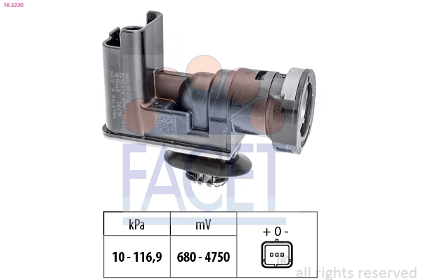 Pressure Sensor, brake booster Made in Italy - OE Equivalent 10.3330