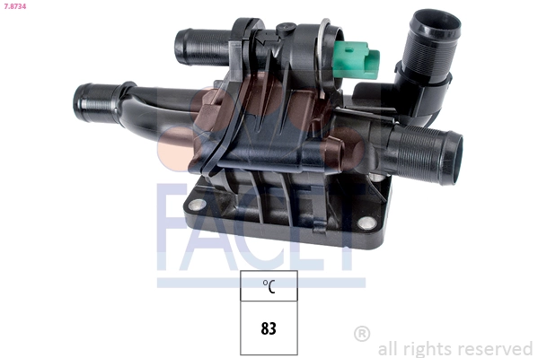 Thermostat, coolant Made in Italy - OE Equivalent 7.8734