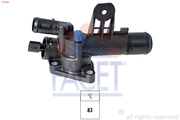 Thermostat, coolant Made in Italy - OE Equivalent 7.7928