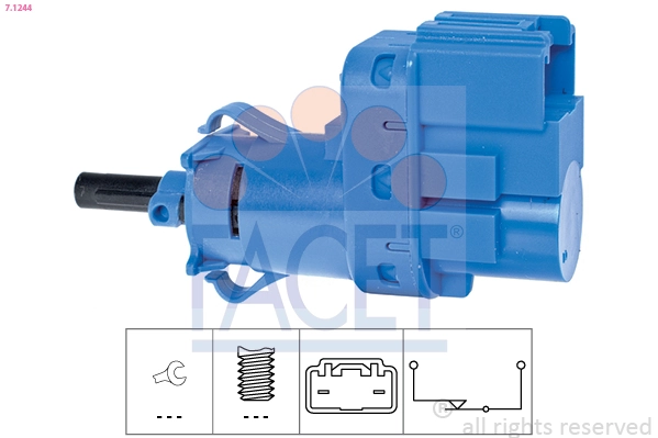 Stop Light Switch Made in Italy - OE Equivalent 7.1244