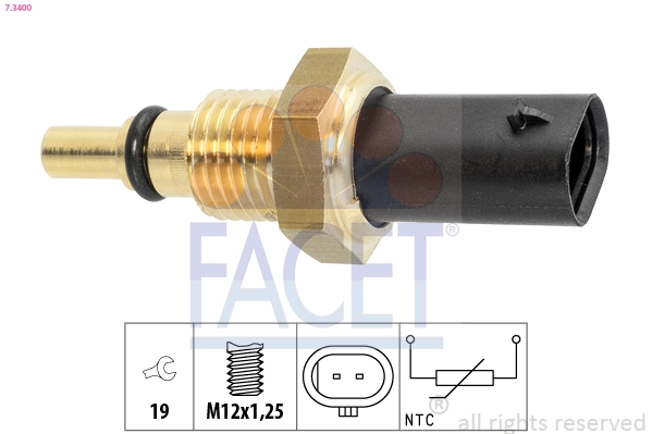 Sensor, oil temperature Made in Italy - OE Equivalent 7.3400