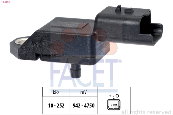 Air Pressure Sensor, altitude adaption Made in Italy - OE Equivalent 10.3113