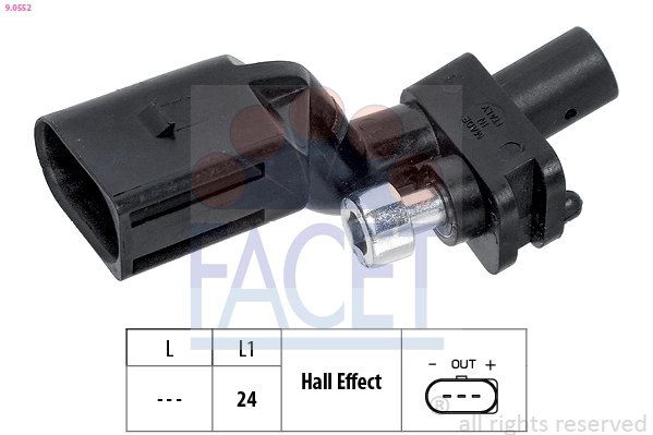 Sensor, crankshaft pulse Made in Italy - OE Equivalent 9.0552