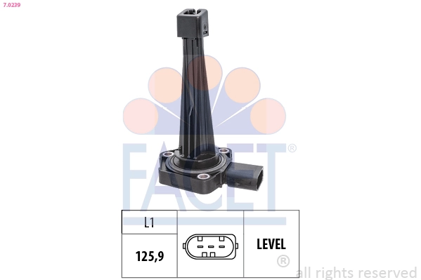 Sensor, engine oil level Made in Italy - OE Equivalent 7.0239