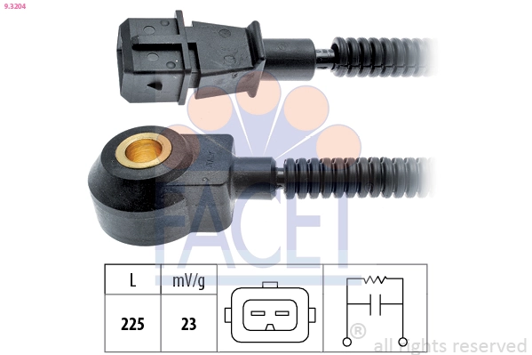 Knock Sensor Made in Italy - OE Equivalent 9.3204