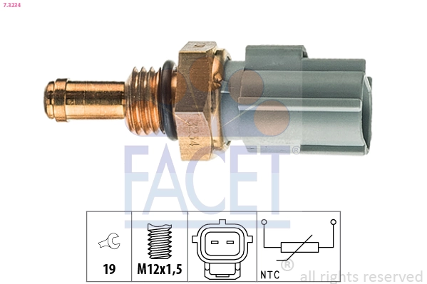 Sensor, oil temperature Made in Italy - OE Equivalent 7.3234