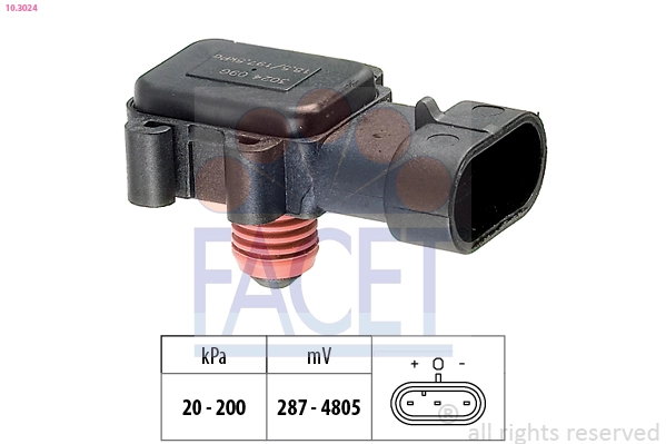 Air Pressure Sensor, altitude adaption Made in Italy - OE Equivalent 10.3024