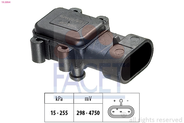 Air Pressure Sensor, altitude adaption Made in Italy - OE Equivalent 10.3064