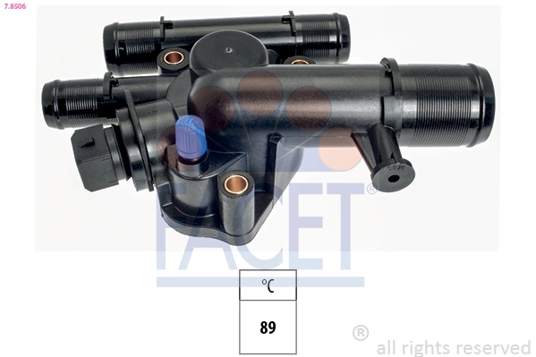 Thermostat, coolant Made in Italy - OE Equivalent 7.8506