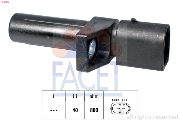 Sensor, crankshaft pulse Made in Italy - OE Equivalent 9.0608