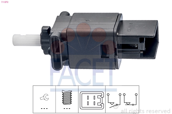 Stop Light Switch Made in Italy - OE Equivalent 7.1272