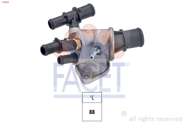 Thermostat, coolant Made in Italy - OE Equivalent 7.8563