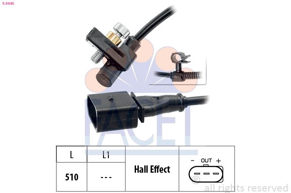 Sensor, crankshaft pulse Made in Italy - OE Equivalent 9.0446