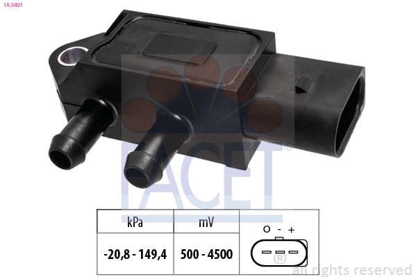 Air Pressure Sensor, altitude adaption Made in Italy - OE Equivalent 10.3401