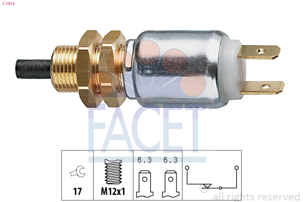 Stop Light Switch Made in Italy - OE Equivalent 7.1014