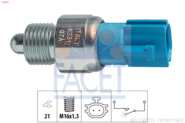 Switch, reverse light Made in Italy - OE Equivalent 7.6231