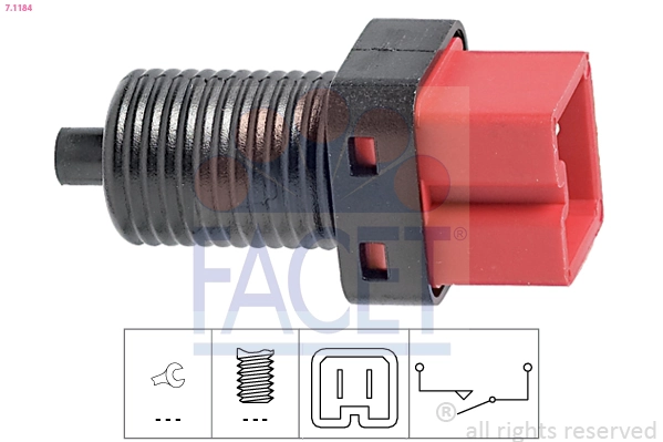 Stop Light Switch Made in Italy - OE Equivalent 7.1184