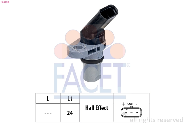 Sensor, engine speed Made in Italy - OE Equivalent 9.0778