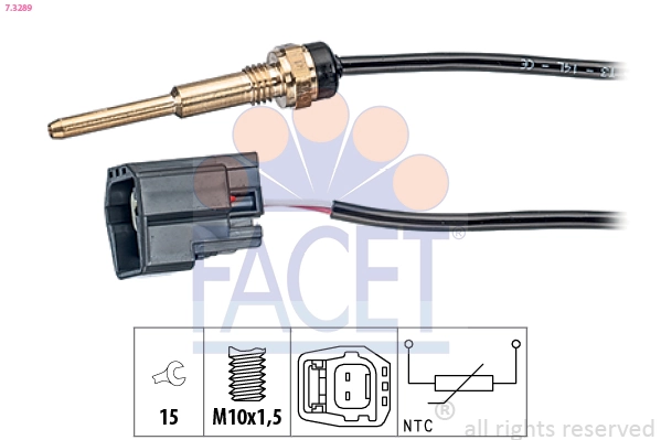 Sensor, coolant temperature Made in Italy - OE Equivalent 7.3289