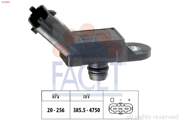 Air Pressure Sensor, altitude adaption Made in Italy - OE Equivalent 10.3055