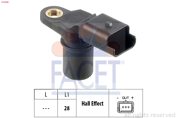 Sensor, engine speed Made in Italy - OE Equivalent 9.0348
