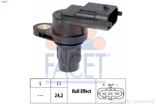 Sensor, engine speed Made in Italy - OE Equivalent 9.0361