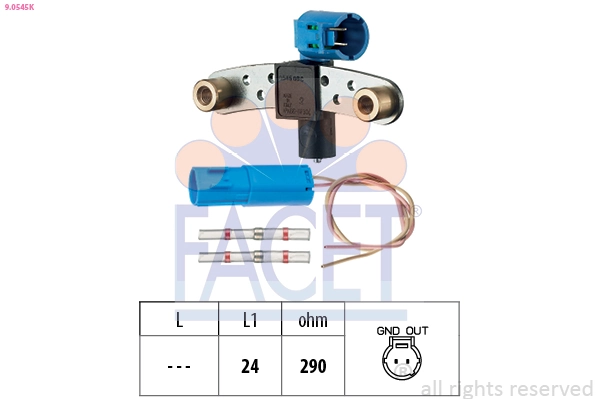 Sensor, crankshaft pulse Made in Italy - OE Equivalent 9.0545K