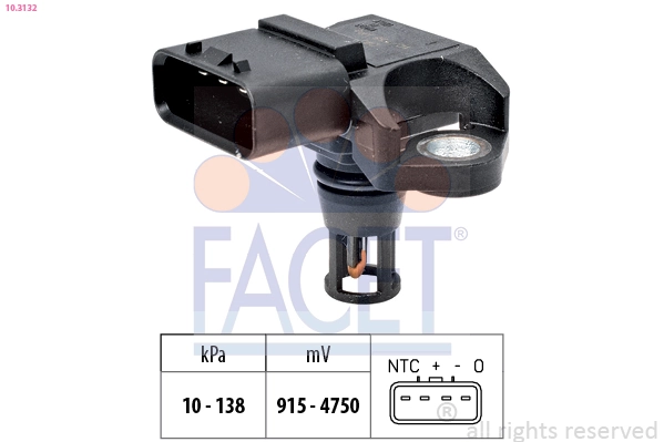 Air Pressure Sensor, altitude adaption Made in Italy - OE Equivalent 10.3132