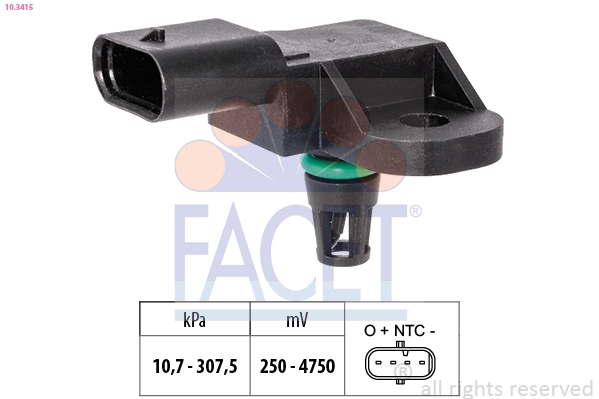 Air Pressure Sensor, altitude adaption Made in Italy - OE Equivalent 10.3415