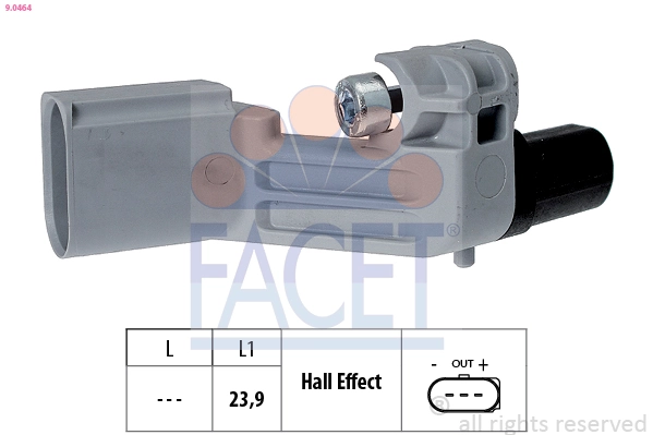 Sensor, crankshaft pulse Made in Italy - OE Equivalent 9.0464