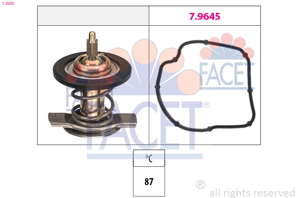 Thermostat, coolant Made in Italy - OE Equivalent 7.8595