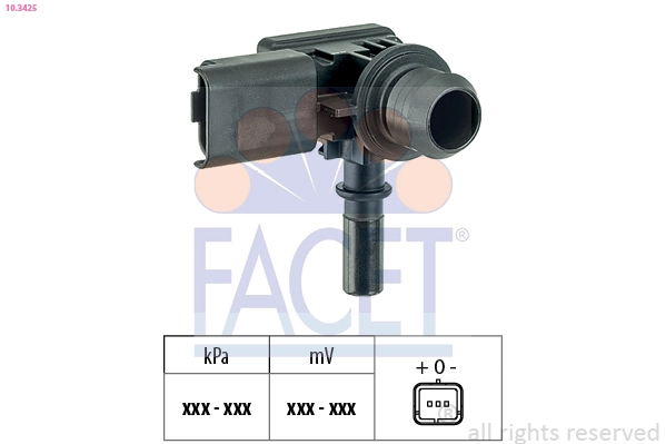Pressure Sensor, brake booster Made in Italy - OE Equivalent 10.3425
