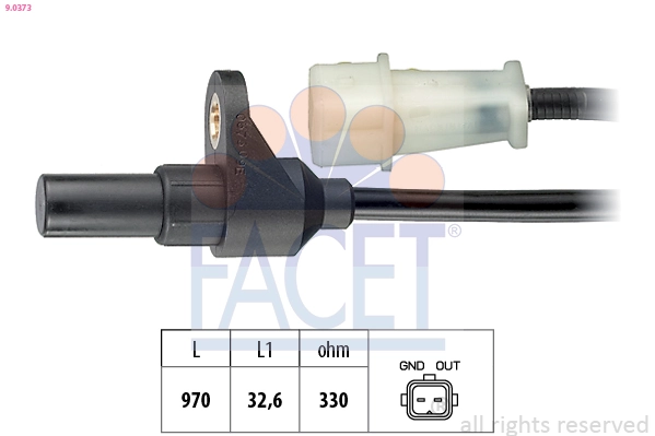 Sensor, crankshaft pulse Made in Italy - OE Equivalent 9.0373