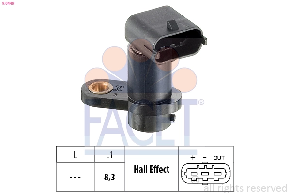 Sensor, camshaft position Made in Italy - OE Equivalent 9.0449