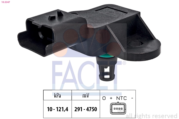 Air Pressure Sensor, altitude adaption Made in Italy - OE Equivalent 10.3347
