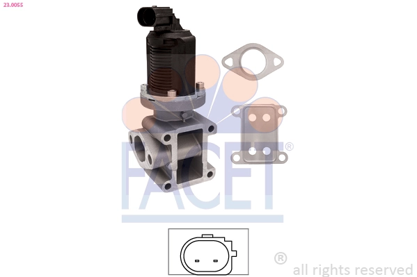 EGR Valve Made in Italy - OE Equivalent 23.0055