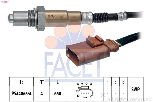 Oxygen Sensor Made in Italy - OE Equivalent 10.8057