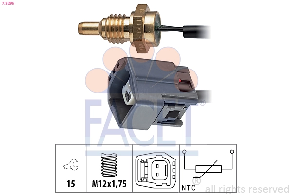 Sensor, coolant temperature Made in Italy - OE Equivalent 7.3295