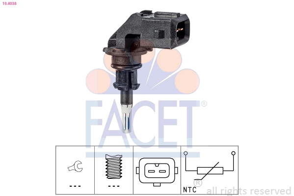 Sensor, intake air temperature Made in Italy - OE Equivalent 10.4038