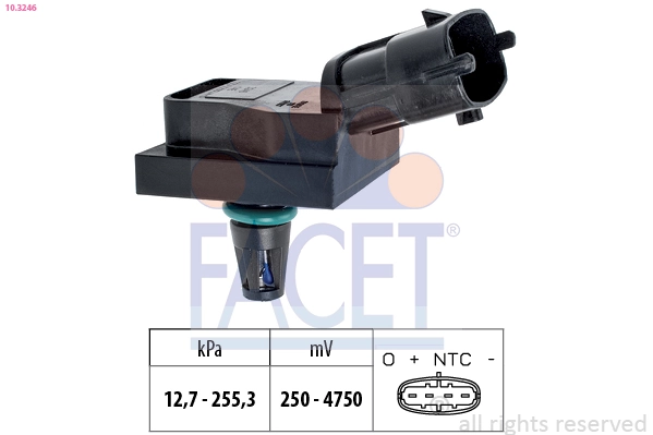 Air Pressure Sensor, altitude adaption Made in Italy - OE Equivalent 10.3246
