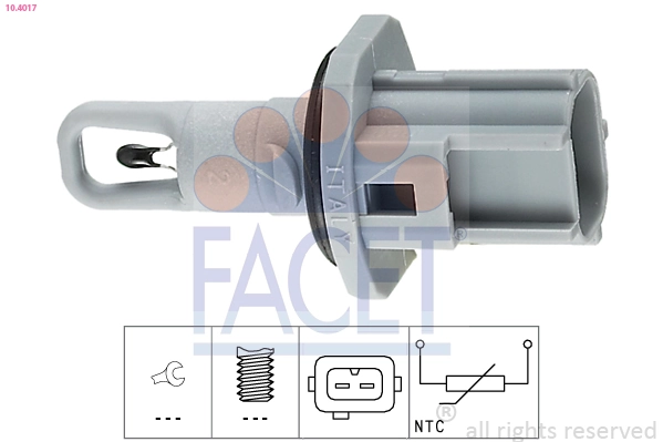 Sensor, intake air temperature Made in Italy - OE Equivalent 10.4017