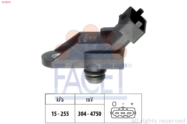 Air Pressure Sensor, altitude adaption Made in Italy - OE Equivalent 10.3014