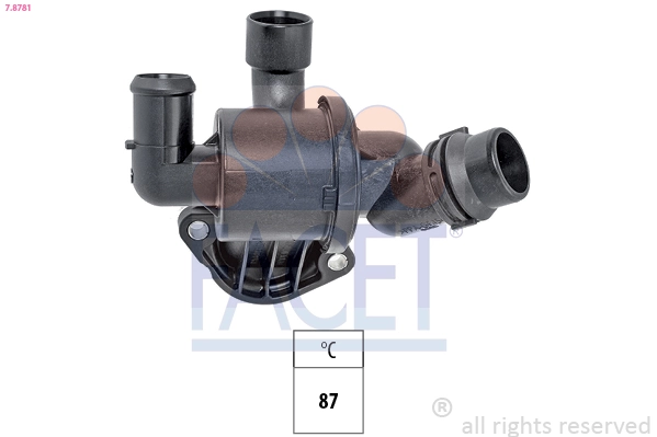 Thermostat, coolant Made in Italy - OE Equivalent 7.8781